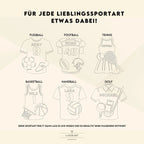 Türschild personalisiert | Sport Namensschild Holz - LaserArt Germany