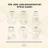 Türschild personalisiert | Sport Namensschild Holz - LaserArt Germany