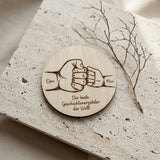 Vatertagsgeschenk Papa & Kids aus Holz | Hand in Hand - LaserArt Germany