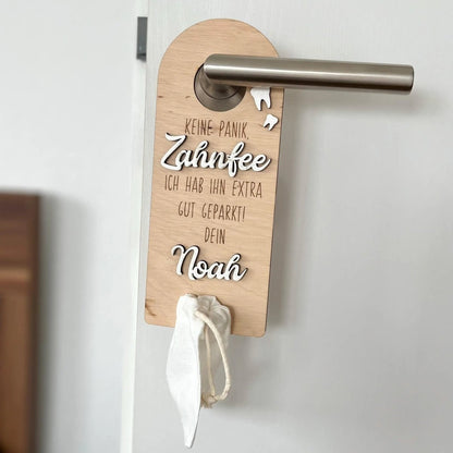 Zahnfee Geschenk Türhänger personalisiert | Erster Zahn - LaserArt Germany